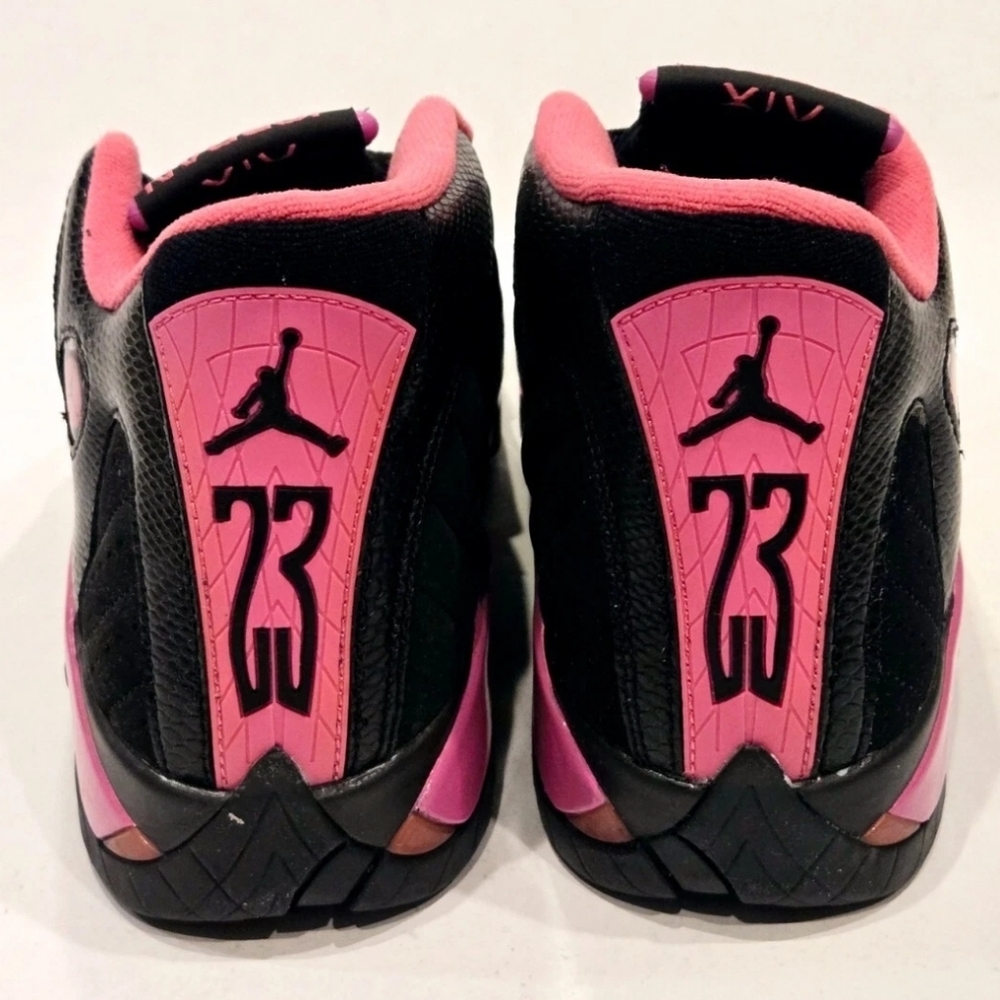 Air Jordan 14 XIV Retro Gs Black/ Pink Size 4Y